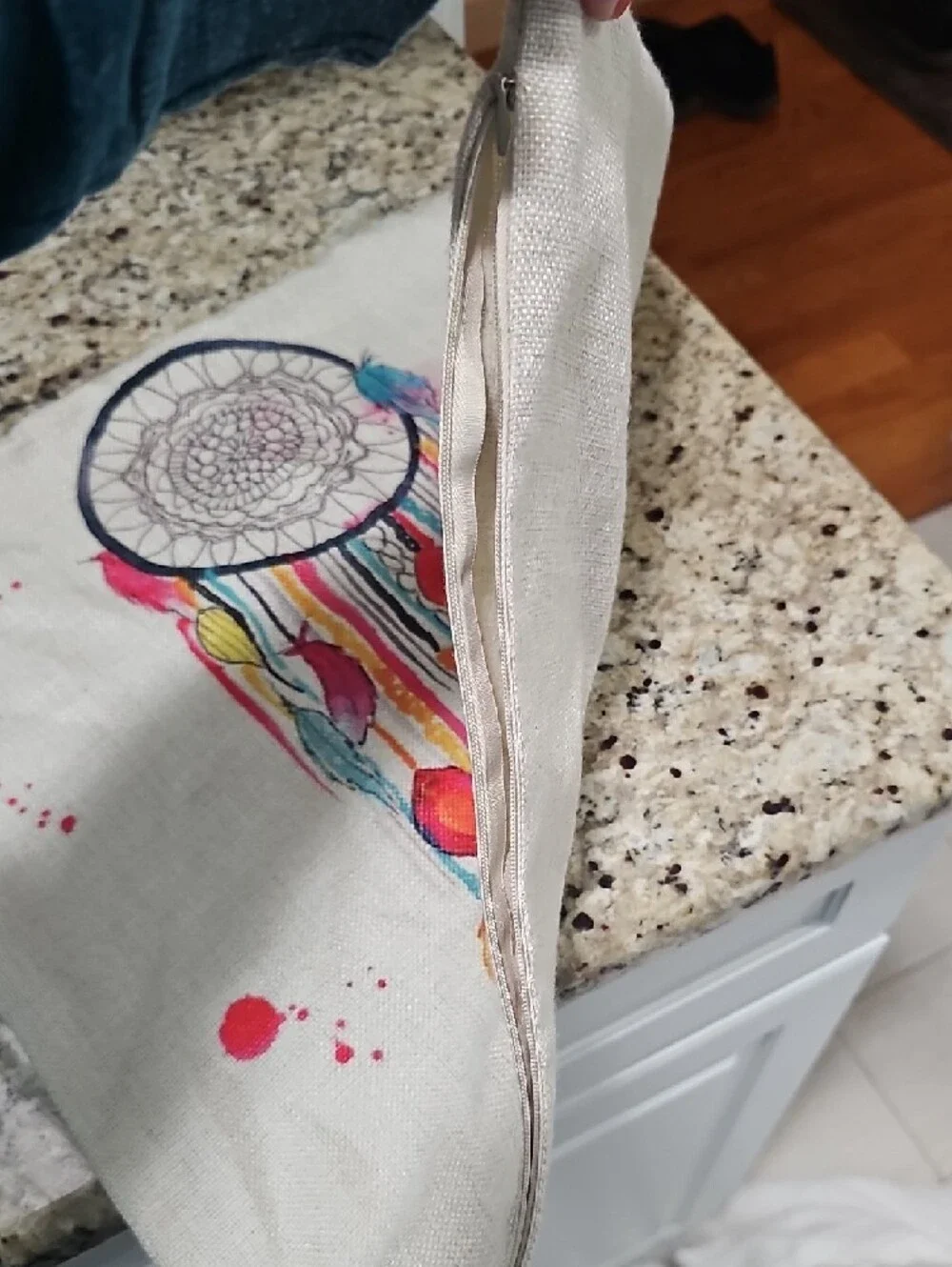 Colorful Dreamcatcher Linen Pillow Cover Brand New 16x16 Brand New Without Tags
